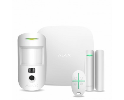 Комплект сигнализации Ajax StarterKit Cam Plus (white)
