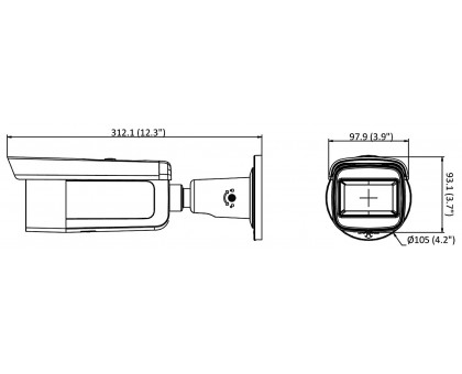 4 МП EXIR вариофокальная IP камера Hikvision DS-2CD2643G2-IZS (2.8-12 mm)
