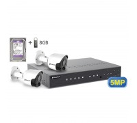 5MP АHD комплект для видеонаблюдения BALTER KIT 5MP 2Bullet