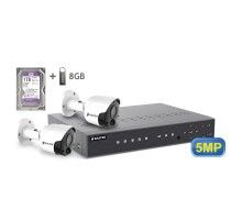 5MP АHD комплект для видеонаблюдения BALTER KIT 5MP 2Bullet