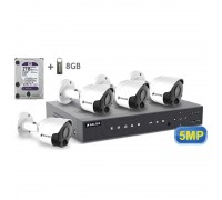 5MP АHD комплект для видеонаблюдения BALTER KIT 5MP 4Bullet