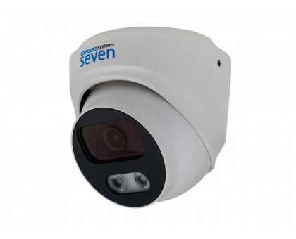 Комплект видеонаблюдения на 1 купольную 5 Мп IP камеру SEVEN KS-7211OWFC-5MP