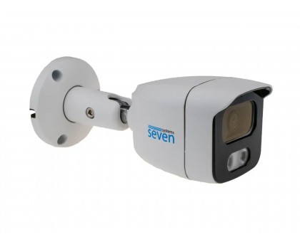 Комплект видеонаблюдения на 1 цилиндрическую 5 Мп IP камеру SEVEN KS-7221OFC-5MP