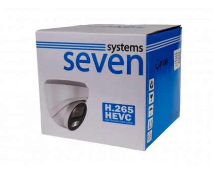 5 Мп IP-видеокамера SEVEN IP-7215PA PRO white (2,8)
