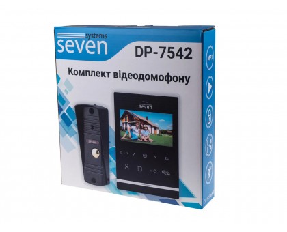 Комплект домофона SEVEN DP–7542 black