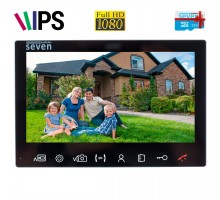 Видеодомофон SEVEN DP–7575 FHD IPS black + карта памяти 32Gb