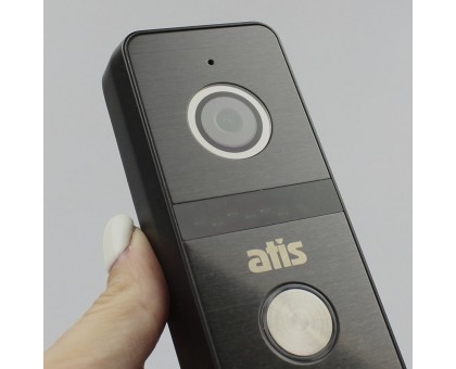 Комплект Wi-Fi видеодомофона 7" ATIS AD-770FHD/T-Black с поддержкой Tuya Smart + AT-400FHD (Black,Silver)